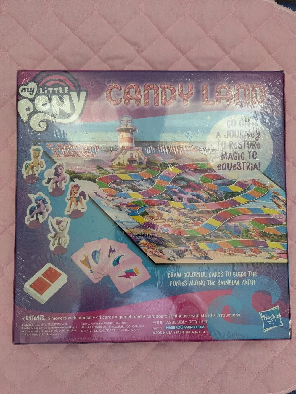 My Little Pony Candy Land Board Game - Purple & Pink